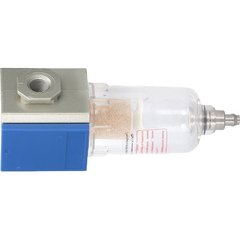 GF200-06 Druckluftfilter aus Aluminiumlegierung, automatischer Kondensatablauf, Differenzdruckmanometer, für Kompressoren und Druckluftwerkzeuge, PT1/8-Anschluss (1/5)
