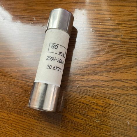 Industrial cylindrical cartridge type gG 22x58mm with striker 50A 015550