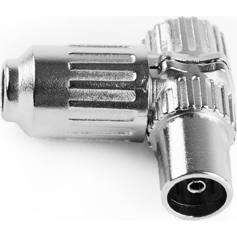BeMatik - connecteur d'antenne de télévision de type femelle métallique couches (1/4)