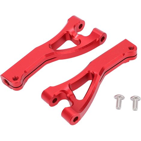 Bras De Suspension Avant Supérieur - Alliage D'aluminium - Échelle 1/7 - Rouge - Pour Modèles RC Limitless Infraction Typhon - Lot De 2 (1/5)