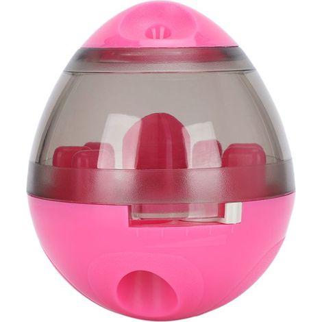 Distributeur de croquettes pour chien à ventouses, jouet d'entraînement interactif, rose (1/5)