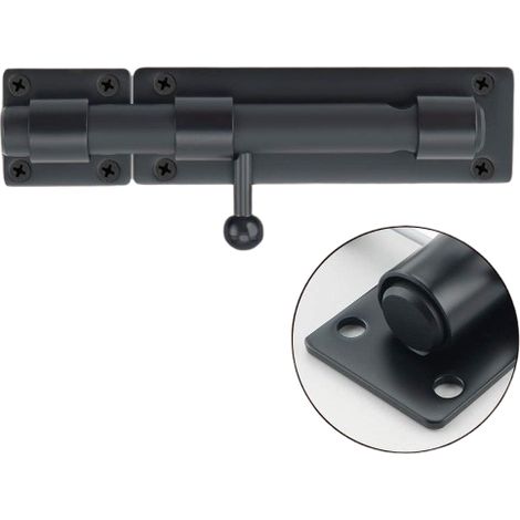 Verrou Porte Extérieur Boulon Coulissant Barillet Cadenas (1/4)