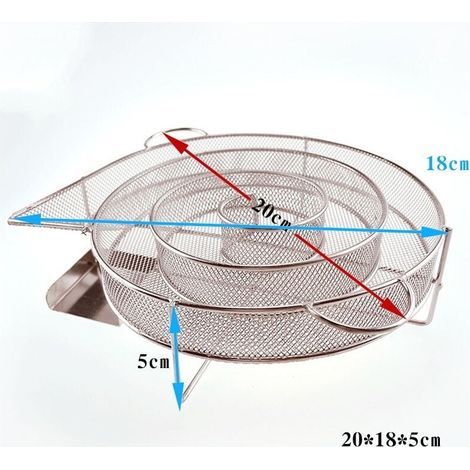 Générateur de Fumée Froide, Generateur Froide, BBQ Fumoir, Gril-Fumoir Acier Inoxydable, Générateur Fumée avec Brosse et Crochets, Idéal pour Fumer de la Viande, du Poisson, BBQ (1/4)