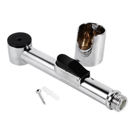 Bidet Sprayer for Toilet, Chrome Handheld Cleaner and Shower 1.3 x 1.3 Inch for Diaper Bathroom (1/5)