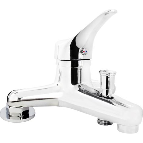Robinet mélangeur pour baignoire en laiton – Finition brillante – Aérateur inclus pour économie d'eau – Design élégant et facile à nettoyer – Deante