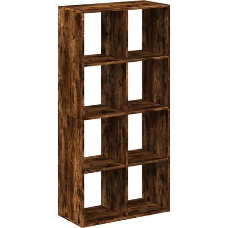 Maison Exclusive - Raumteiler-Bücherregal Räuchereiche 69,5x29x13