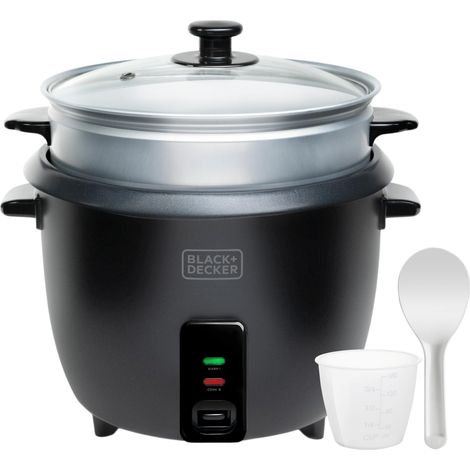 Cuiseur à riz BXRC1800E 700 W  1,8 L (jusqu'à 7 portions)  Cuisson et maintien au chaud  Revêtement antiadhésif  Verre doseur et spatule  Compatible lave-vaisselle  Noir (1/5)