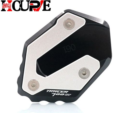 (Noir - Tracer 700GT) Plaque d'extension de béquille latérale CNC compatible avec YAMAHA MT-07 MT07 FZ-07 Tracer 700GT 700 GT XSR700 XSR 700 maxpower (1/4)
