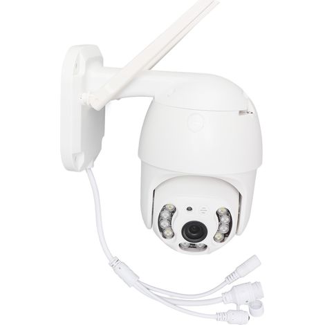 Caméra réseau sans fil sphérique murale extérieure haute définition 3,0 MP à double source lumineuse, dispositif de surveillance extérieure à distance via téléphone mobile (norme européenne) (1/5)