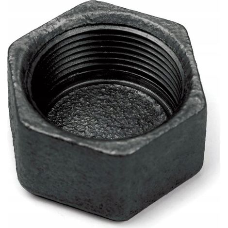 SCHWARZE KAPPE 3/4 ZOLL GUSSEISEN