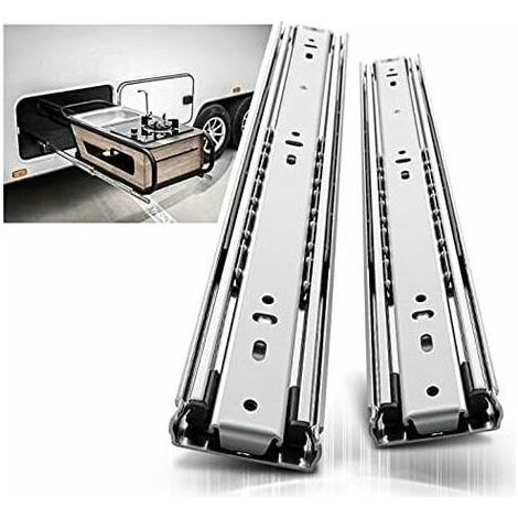 400mm Drawer Slide – Maximum Load 70kg – Full Extension with Ball Bearings – Set of 2 Rails for Easy Installation (1/5)