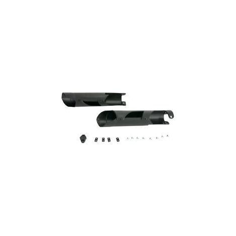 Coperture ammortizzatore anteriore UFO per KTM SX/SXF '07-'14, EXC '08-'15, nere, codice OEM 7800109410004