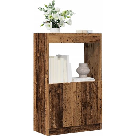 Highboard Altholz-Optik 63x33x100 cm Holzwerkstoff
