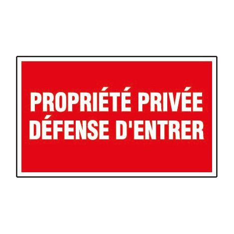 Hartes Panel 330 x 200 mm 404 Privateigentum Zutritt verboten