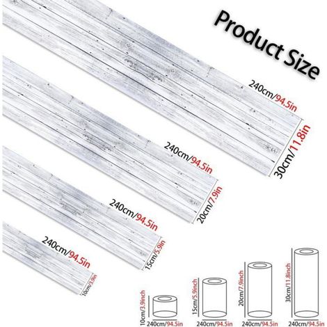 1 Rouleau Frise Murale Autocollante 10x240cm PVC Imperméable Décoration Intérieure Salon Chambre (1/5)