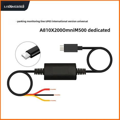 Cable de vigilancia de estacionamiento 70mai UP03 para A810 X200 Omni M500 M800 M310 A510 Lite, fuente de alimentación continua de 24 horas (1/4)