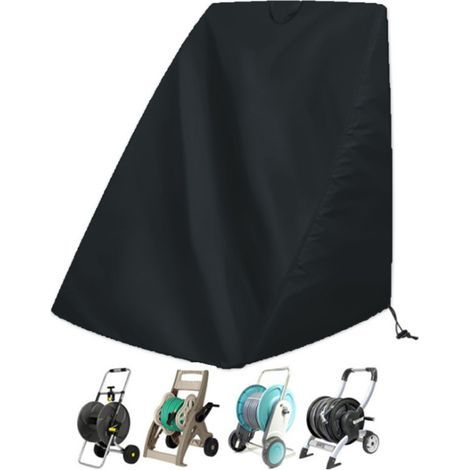 Housse de protection pour dévidoir de tuyau d'arrosage, housse de protection portable anti-poussière pour chariot de tuyau d'arrosage, housse de support de tuyau d'arrosage robuste (1/5)