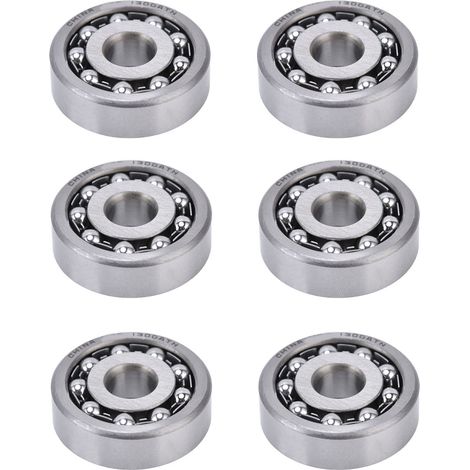 6-teiliges, selbstausrichtendes zweireihiges Kugellager, Radiallager 1300 für Motoren und Präzisionsinstrumente (1/5)