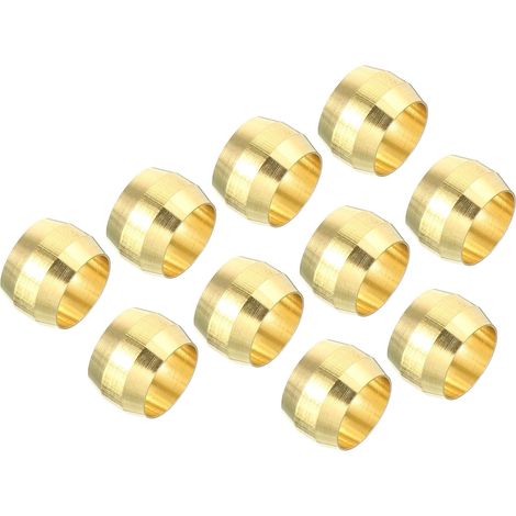 8mm Tube OD Laiton Compression Manchons Viroles 20 Paquet (1/5)