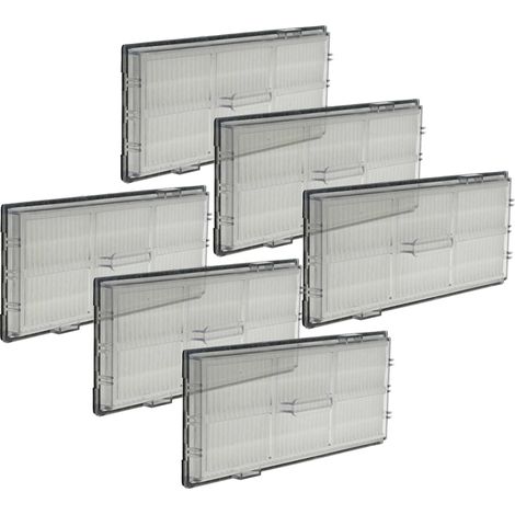vhbw 6x Filtre HEPA compatible avec Roborock S8, S6, S5, S7, S7 maxV Ultra, S8 Pro robot aspirateur - Filtre à air