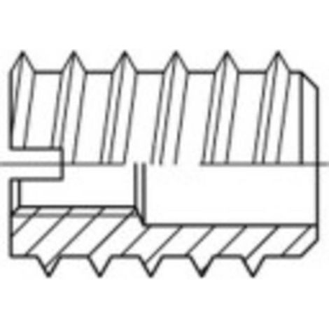 [NEUWERTIG] B-Ware TOOLCRAFT Einschraubmutter Muffe Stahl M3 Schlitz 100 Stück (1/2)