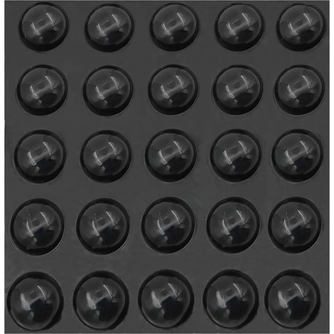 Lot de 20 pieds d'isolation auto-adhésifs en caoutchouc pour haut-parleurs, appareils électroniques, dessus de table, ordinateur portable et tiroirs 1,9 cm (1/5)