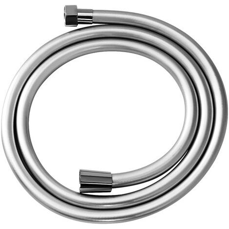 Bathroom shower hose, 2000 mm long, kink-free, polished surface, universal 1/2" thread connection, chrome-plated (1/4)