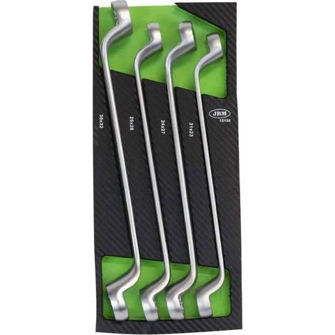 Clés jbm double ring spanner set carbone 4 pièces