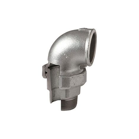 98 - Bocchettone curvo MF 3" conico in ghisa zincata 0980500A - -  EURACCORDI - -