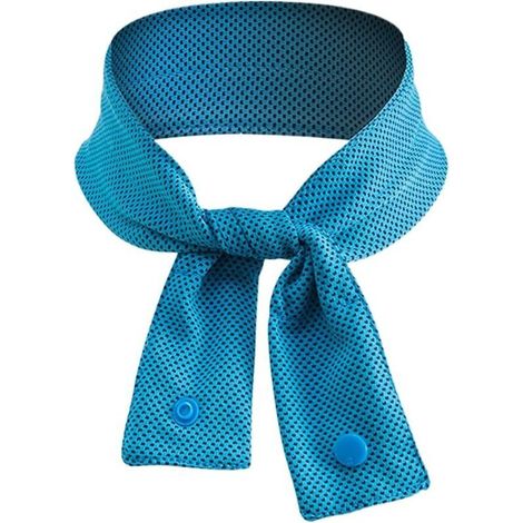 Écharpe de sport rafraîchissante 5x67 cm, turban isotherme pour plage et randonnée, accessoire cou compact glacé.