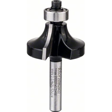 Bosch Abrundfräser 1/4" R1 9,5 mm Ø 31,8 mm L 16,2 mm G 57 mm - 2608628422 (1/5)