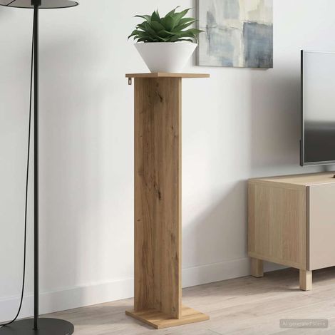 vidaXL Support de Plante 2 pc Chêne Artisanal 25 x 25,5 x 100,5 cm