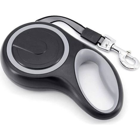 8M Laisse Chien Enrouleur pour Gros Chien Jusqu'à 110 lb/50 kg,Laisse de Dressage Automatique pour Chien,Gris (1/4)