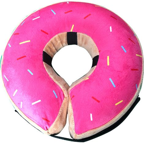 Collier Gonflable Pour Chien Et Chat - Protection Post-Opératoire Réglable - Tissu Doux Lavable - Empêche Le Léchage Des Plaies - Taille Unique (1/5)