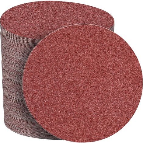 Disques Abrasifs 123mm Grain 120 Papier Poncer 100 Pièces no Trous Disque Poncage pour Ponceuse Excentrique (1/5)