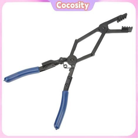 Pince de serrage pour tuyau - COCOSITY - Pince à cliquet courbée - Portée extra longue - Pointes coudées 35° - Universelle (1/5)