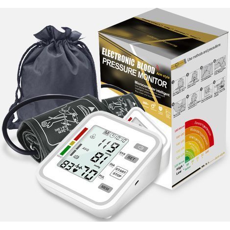 Tensiomètre électronique professionnel, automatique, de précision, moniteurs électroniques avec appareil de diffusion de la pression artérielle pour usage médical à domicile (1/5)