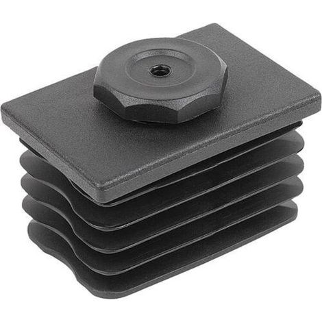 KIPP Justierstopfen Form C rechteckig 60 x 40 x 60mm Polyamid schwarz (1/3)