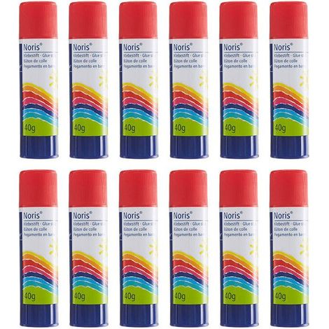 Lot de 12 bâtons de colle blanche - Staedtler - 40G