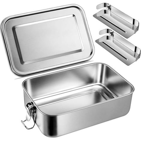 Boîte à lunch Bento 47 oz, en acier inoxydable, pour adolescents (1/5)