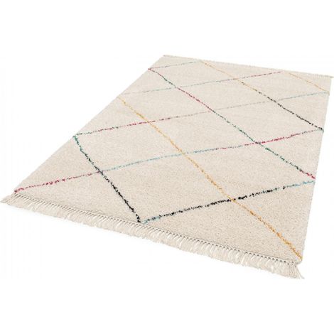 BOBOCHIC - Tapis poils longs LISE motif graphique 160x230 (1/5)