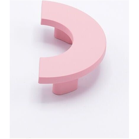 Maniglia mezzo tondo rosa in groffato fine 97x48x22mm - 3111/2 Giotto