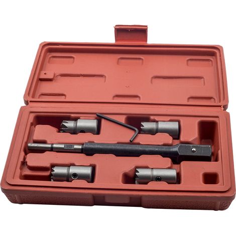 5PCS Escariador Asiento de Inyectores herramienta de Limpiar de Inyector Diesel (1/5)
