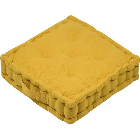 Épais coussin de sol en coton Marlow curry