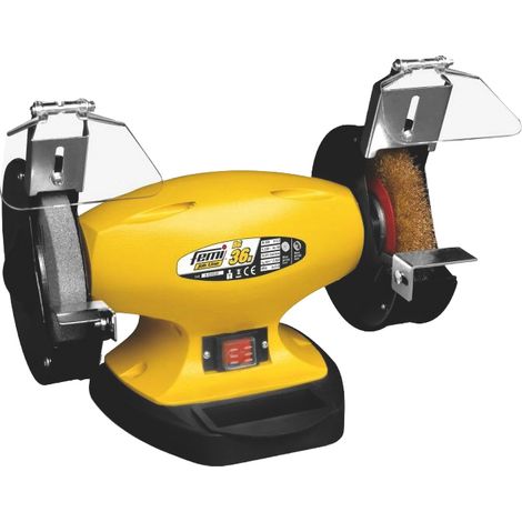 Femi SMERIGLIATRICE/PULITRICE DA BANCO ''BG 36N'' 330 W con 1 mola ø 150 mm e spazzola ø 150 mm