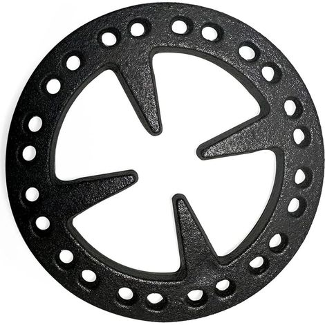 METER STAR Réducteur à gaz en fonte de 12,7 cm – Support plat pour cafetière turque, cafetière, moka sur cuisinière à gaz (1/5)