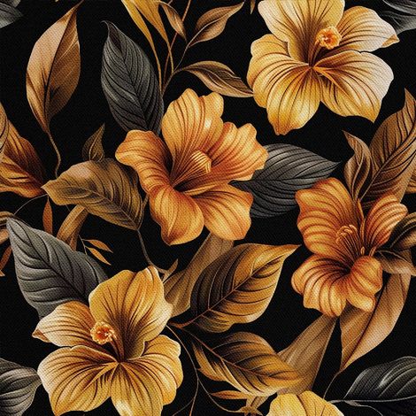 Dekorativer Outdoor-Stoff Oxford - Motiv Blumen I DX5617 (1/5)