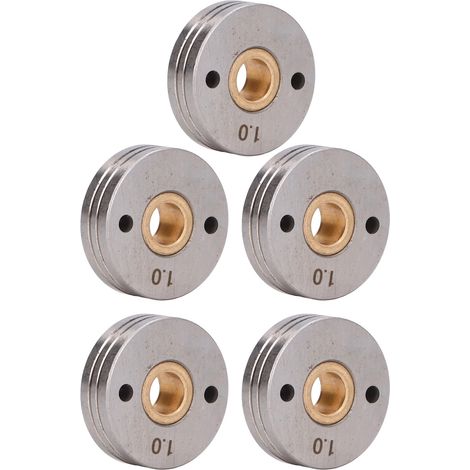Lot de 5 galets d'entraînement pour dévidoir de fil GMAW, compatibles avec les postes à souder BINZEI 15AK, 24KD et 36KD. (1/5)