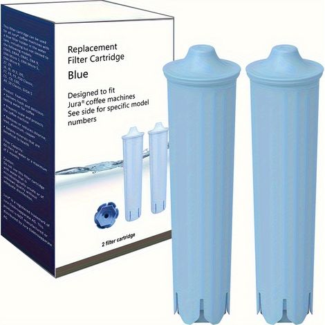 Lot de 6 filtres à eau de rechange bleus pour cafetière Jura Clearyl Claris