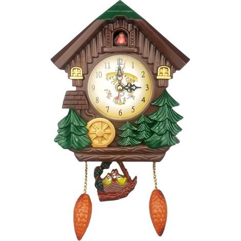 Horloge coucou Modern Forest Marron 32 x 17,5 x 6 cm (1/4)